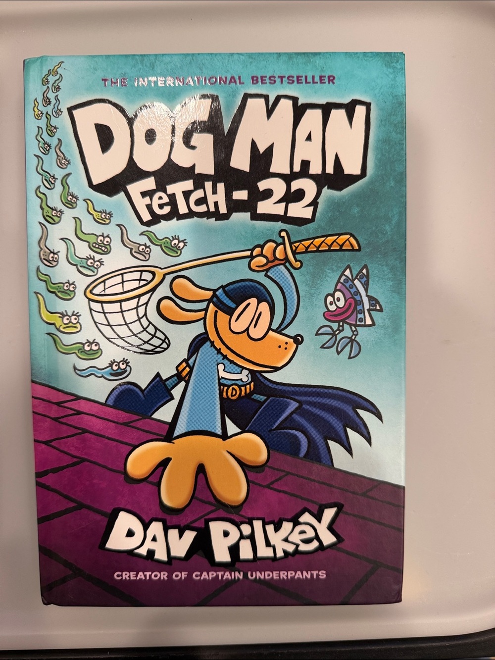 Dog Man: Fetch-22 by - Teal and Purple Cover